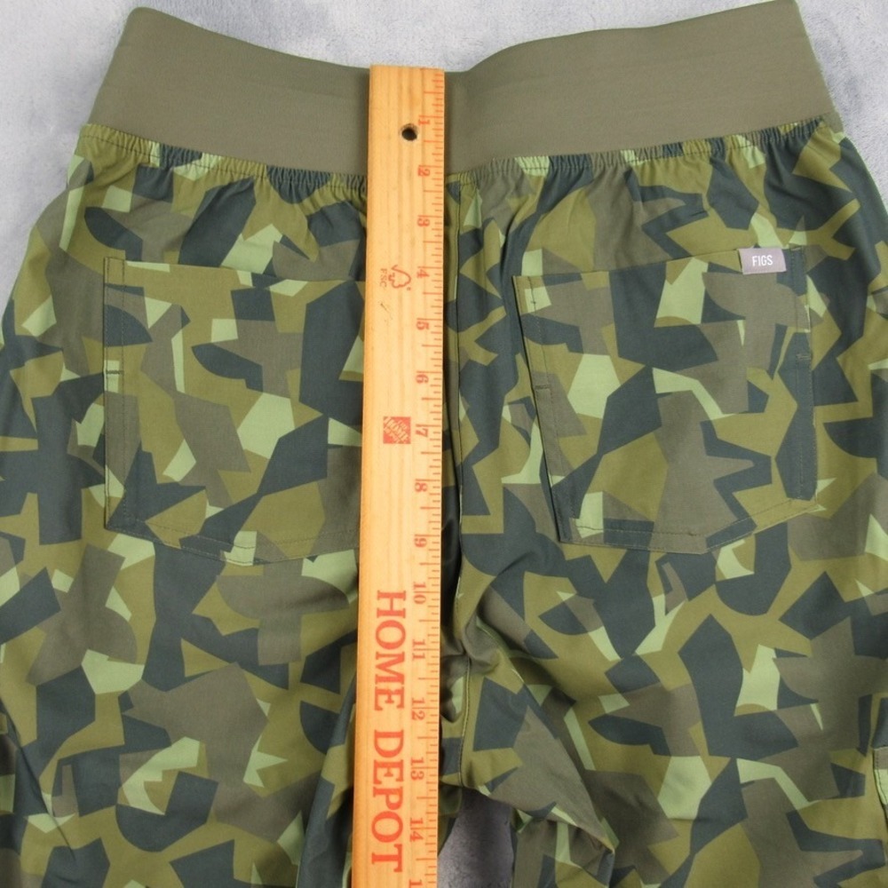 FIGS Zamora Jogger Scrub Pants Womens Small Green‎ Geometric Camo W23SW2067 NEW - Picture 7 of 9